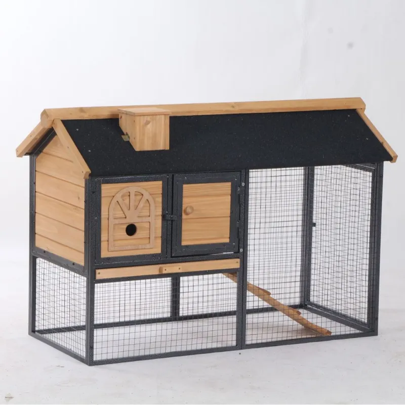 Outdoor Furniture Yellow - Современный кроличий вольер для улицы с