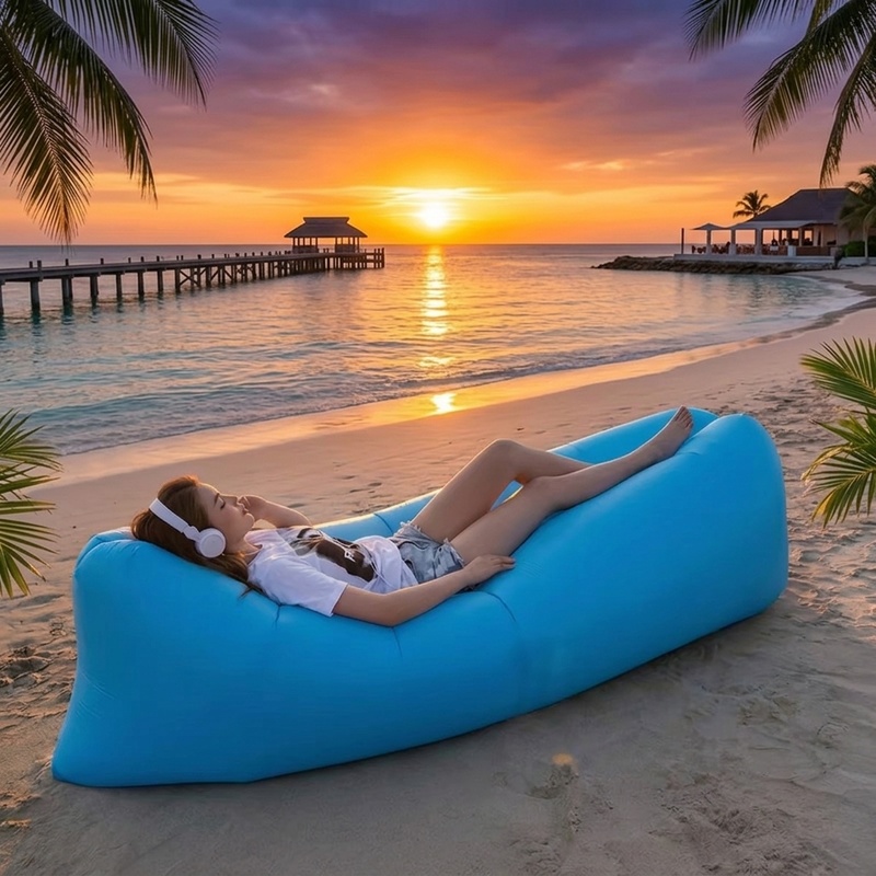 Outdoor Furniture For Pool - Портативный надувной диван, быстро надувающийся водонепроницаемый