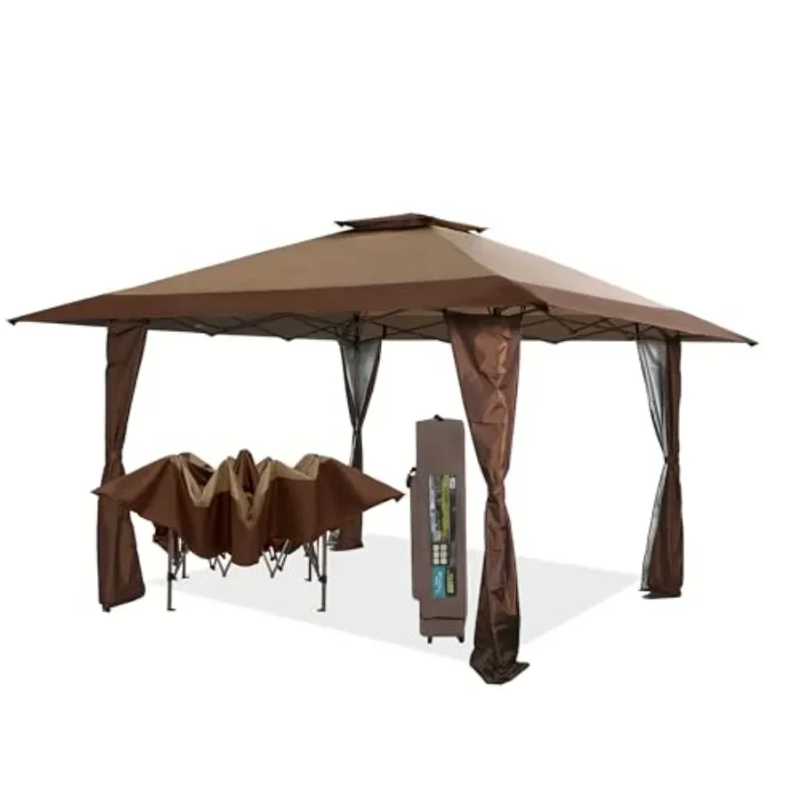 Gazebo Pop Up - Солнцезащитный шатер-беседка 13'x13' с УФ-защитой, комплектом