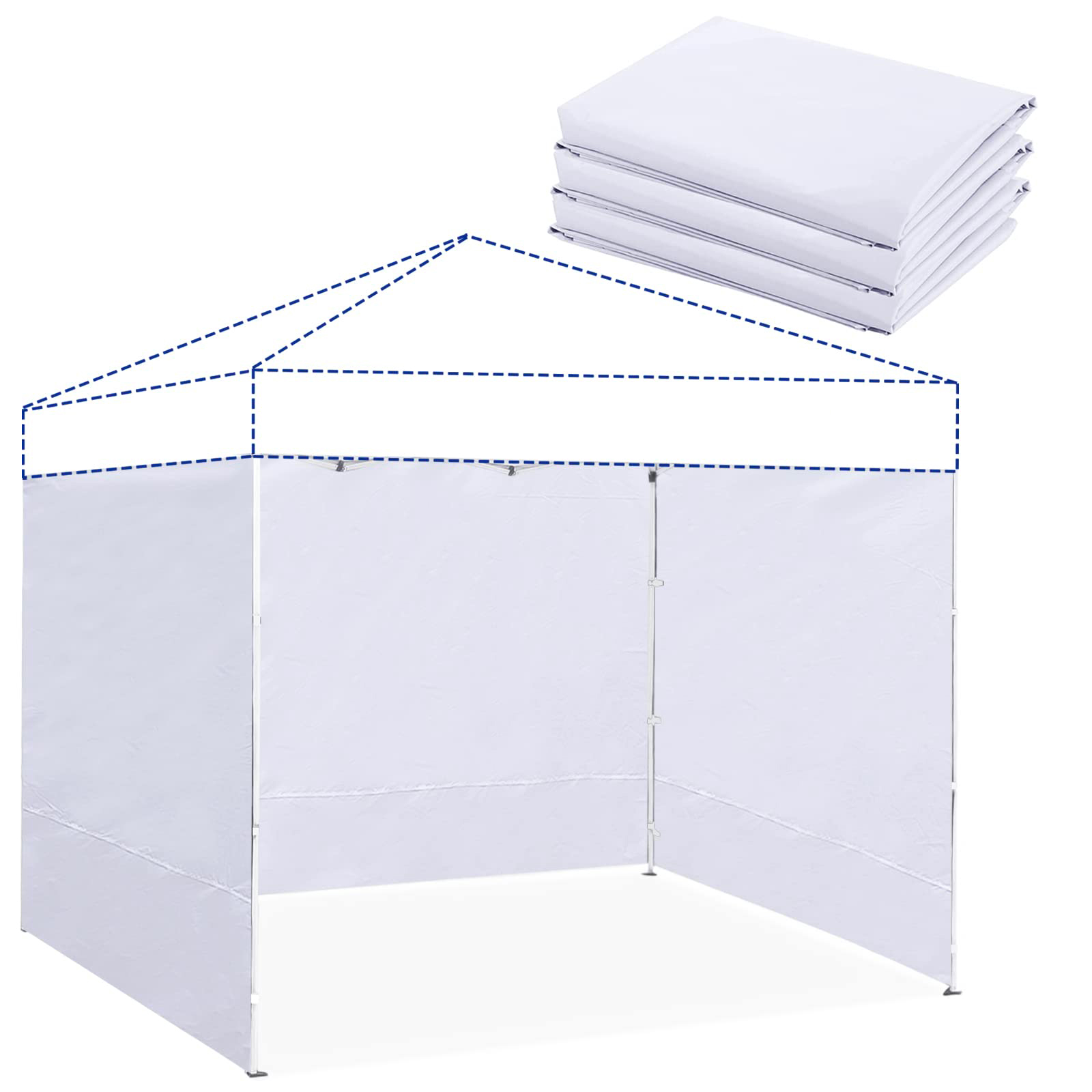 Gazebo Pop Up - Водонепроницаемая боковая стенка-навес для шатра-беседки 10x10