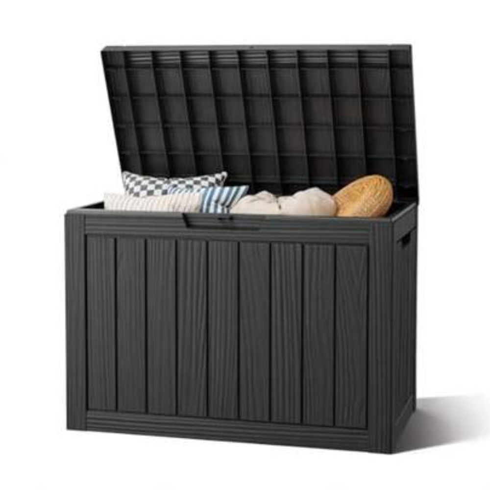 Outdoor Furniture For Pool - 50-галлонный уличный ящик для хранения, водонепроницаемый,