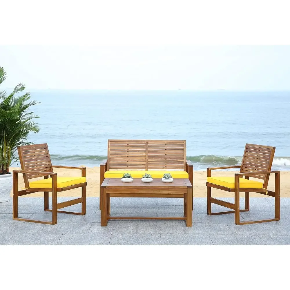 4-местный комплект садовой меб – обзор и цена Outdoor Furniture Yellow