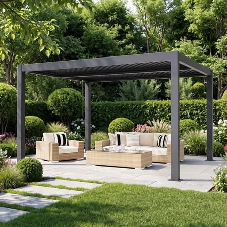 Модная алюминиевая беседка-пер – обзор и цена Outdoor Furniture Ideas
